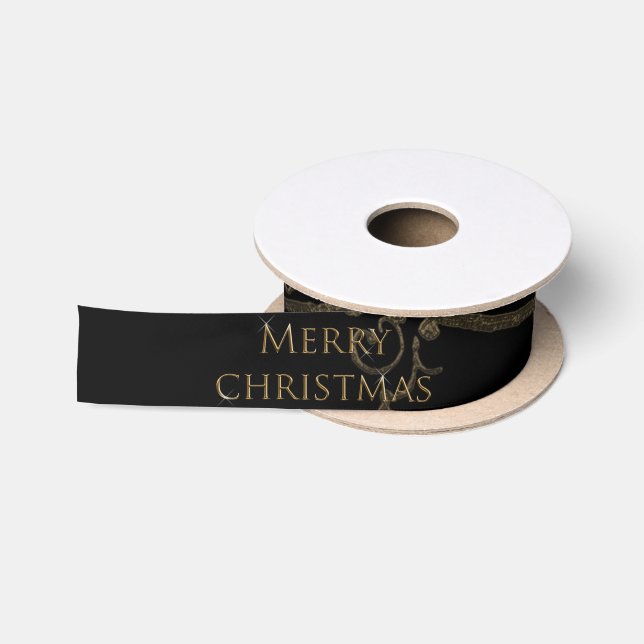 Ruban En Satin Ribbon de Noël de la paix (Bobine)