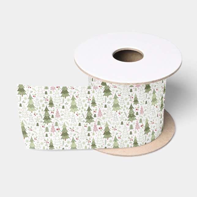 Ruban En Satin Ribbon de Noël Satin (Bobine)