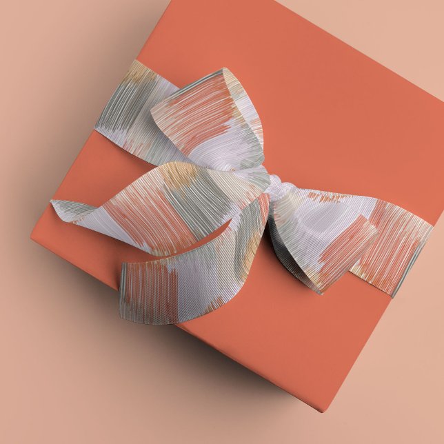 Ruban En Satin Ribbon en satin rose moderne (Pink Modern Fringe ribbon)