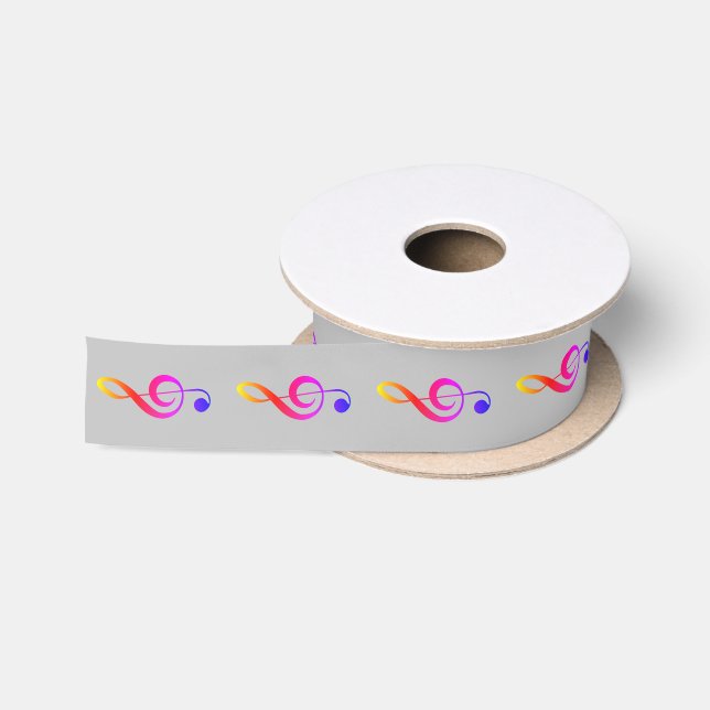 Ruban En Satin Ribbon G-Clef - HAMbyWG (Bobine)