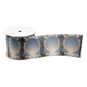 Ruban En Satin Ribbon Satin Cadre de Noël