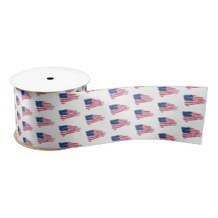 Ruban En Satin Ribbon satin drapeau américain