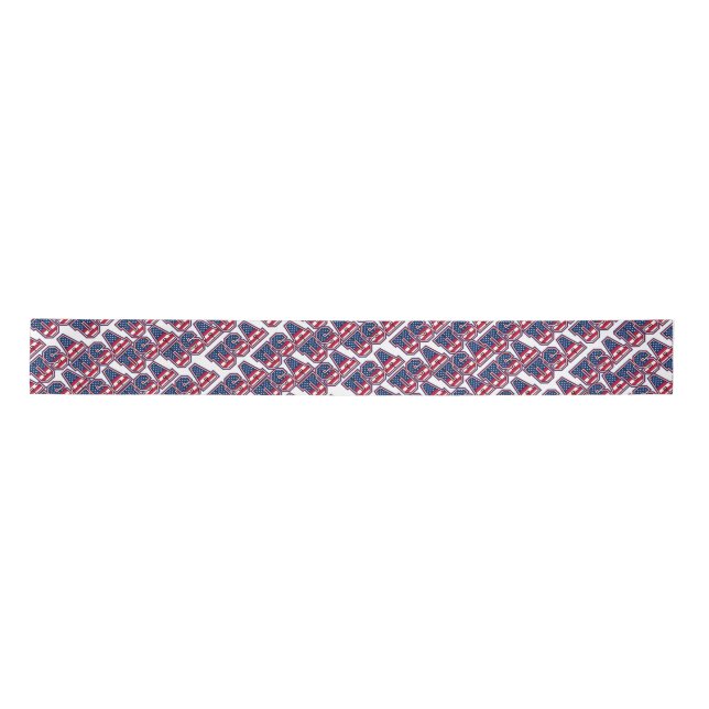 Ruban En Satin Ribbon USA (Devant)