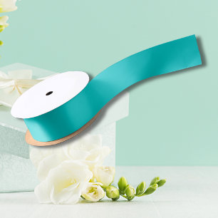 Ruban En Satin Robin Oeuf Bleu Couleur solide Classique Éléga