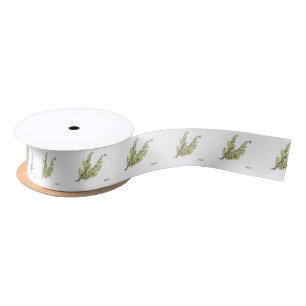 Ruban En Satin Romarin aquarelle d'herbes Herbes Cuisine Verte