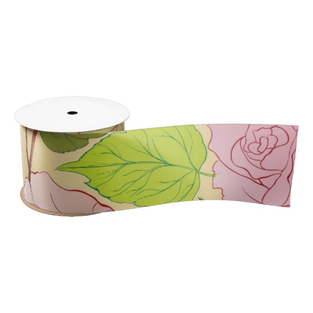 Ruban En Satin Rose 19 (Bobine)