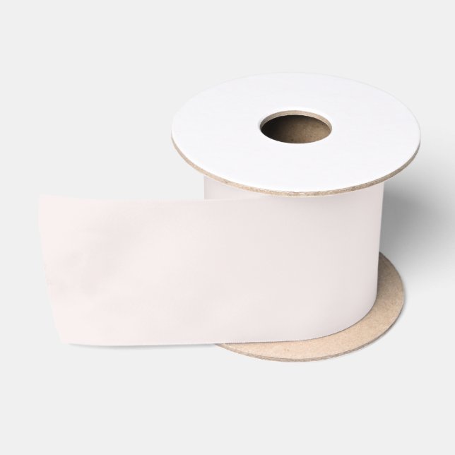 Ruban En Satin Rose Champagne Pastel Uni (Bobine)
