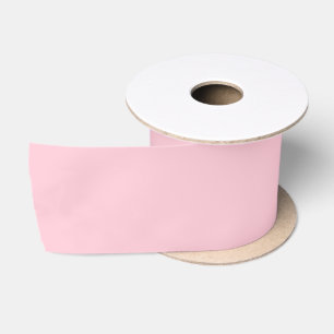 Ruban En Satin Rose de thé rose couleur unie