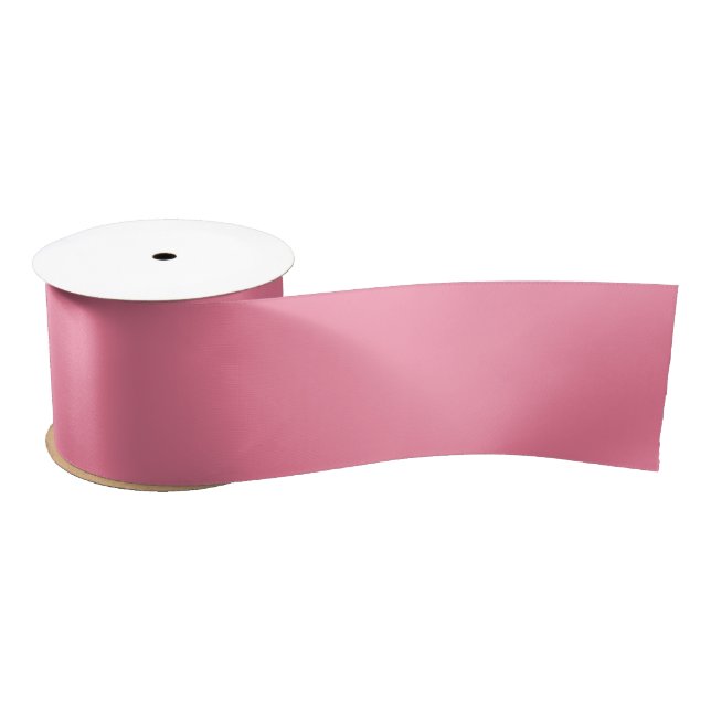 Ruban En Satin Rose Élégant Uni (Bobine)