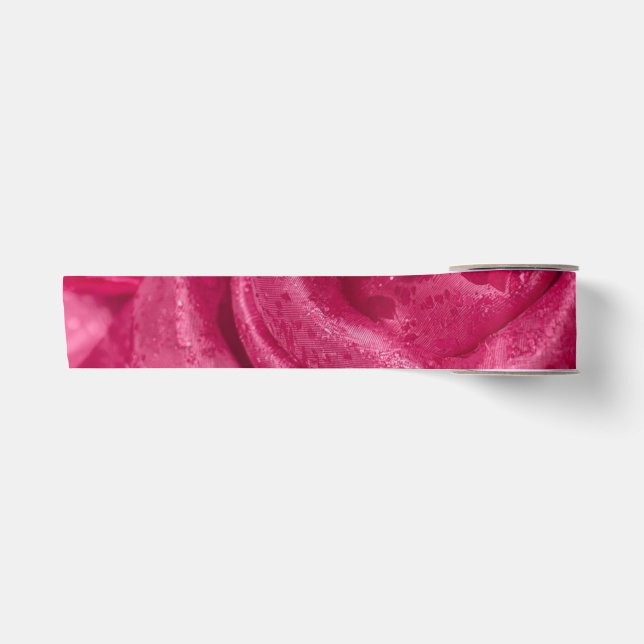 Ruban En Satin Rose en Satin Rose (Devant)