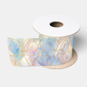 Ruban En Satin Rose pastel bleu
