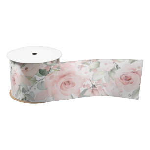Ruban En Satin Rose rougissant 2 Mariage
