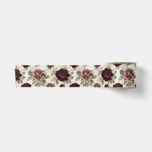 Ruban En Satin Roses Antiques