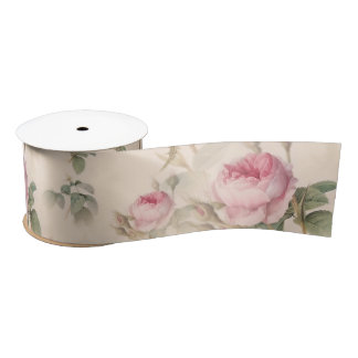 Ruban En Satin Roses roses rustiques