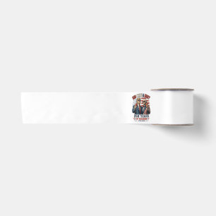Ruban En Satin Rouge Blanc Boozy Trump George Washington 250