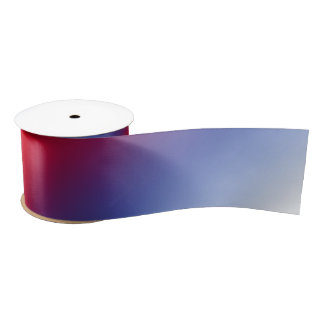 Ruban En Satin Rouge, blanc et bleu