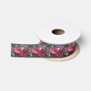 Ruban En Satin Rouge d'automne