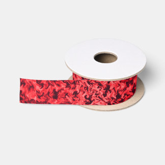 Ruban En Satin Rouge Feu