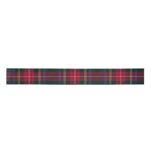 Ruban En Satin Rouge vert tartan