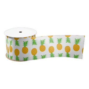 Ruban En Satin Ruban de motif d'ananas d'amusement