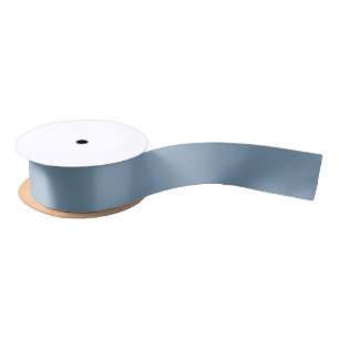 Ruban En Satin Ruban de satin de couleur bleu acier élégant