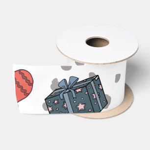 Ruban En Satin Ruban de satin de Noël scandinave – Premium