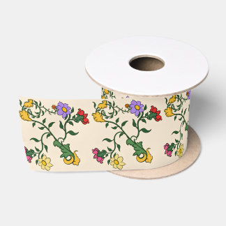 Ruban En Satin Ruban de satin floral vintage élégant cadeau botan