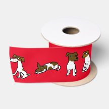 Ruban de satin Jack Russell