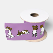 Ruban de satin Jack Russell