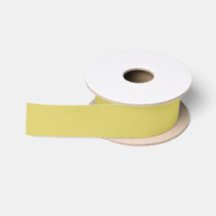 Ruban de satin jaune chaud doux