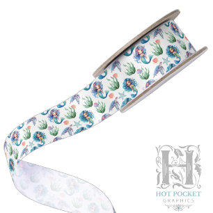 Ruban En Satin Ruban de satin Mermaid bleu