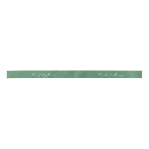Ruban En Satin Ruban de satin personnalisé vert Prépa pour mariag
