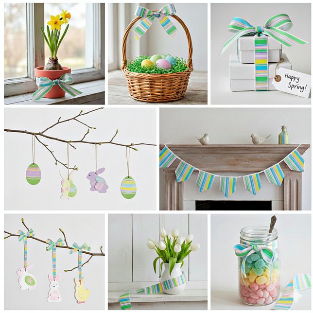 Ruban En Satin Ruban de satin rayé pastel (Créateur téléchargé)