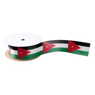 Ruban En Satin Ruban du drapeau jordanien