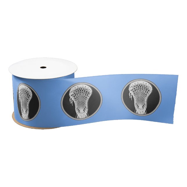 Ruban En Satin Ruban Lacrosse bleu clair satin (Bobine)