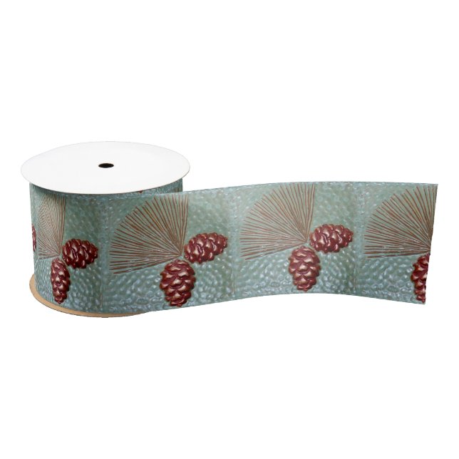 Ruban En Satin Ruban Ponderosa Pinecone Satin (Bobine)