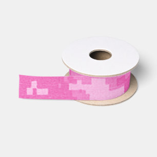 Ruban En Satin Ruban rose de satin de camouflage d'ACU Camo