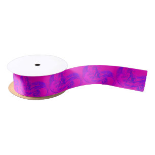 Ruban En Satin ruban rose de satin de sirène de vague