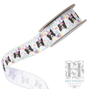 Ruban En Satin Ruban Satin Border Collie
