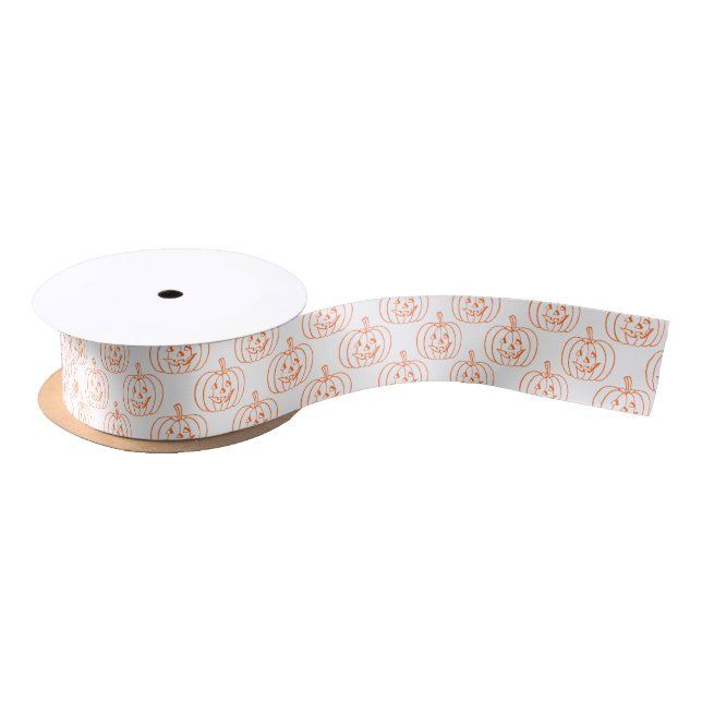 Ruban En Satin Ruban satin Citrouille d'Halloween (Bobine)