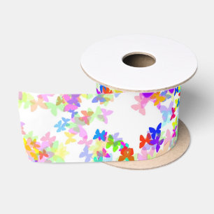 Ruban En Satin ruban satin de confetti papillon