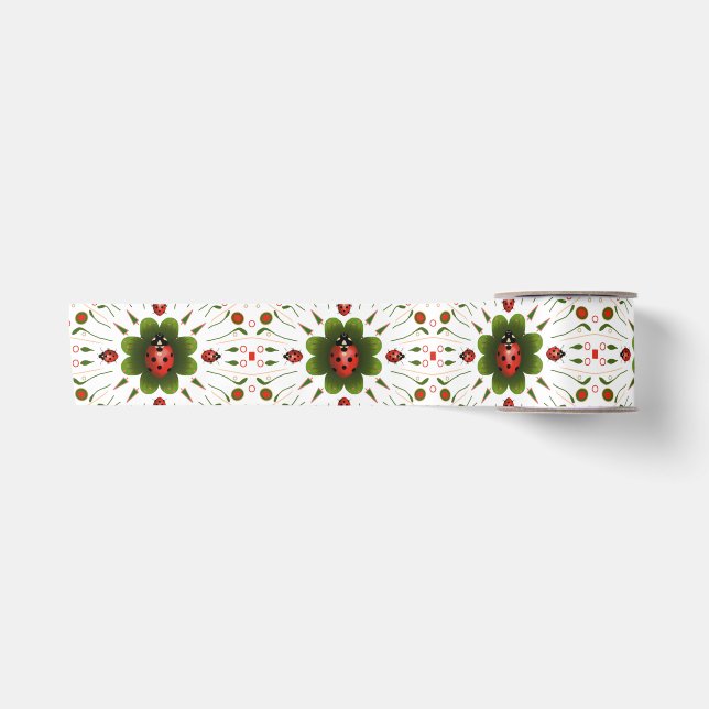 Ruban En Satin Ruban satin de Noël Ladybug (Devant)