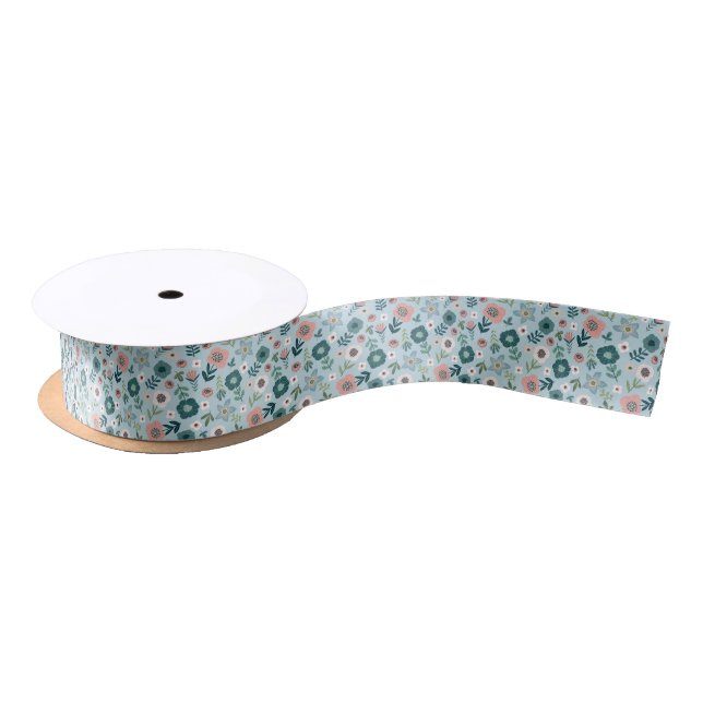 Ruban En Satin Ruban Satin Fleurs (Bobine)