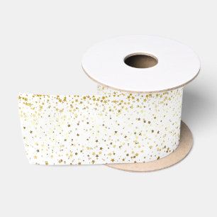 Ruban En Satin Ruban Satin Petite Golden Stars