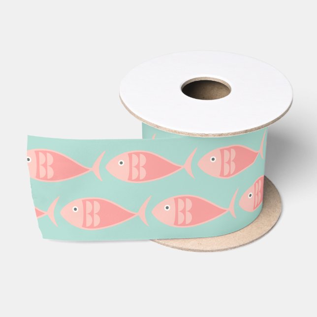 Ruban En Satin Ruban Satin Poisson Rose (Bobine)