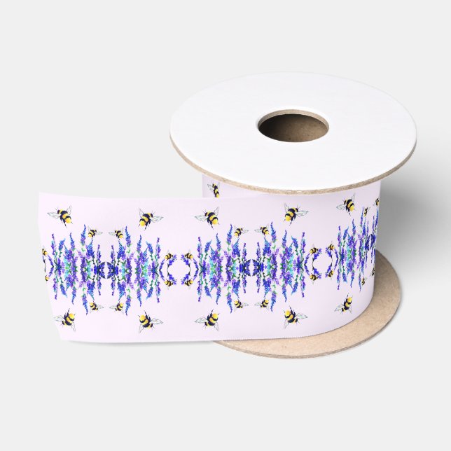 Ruban En Satin Rubans de fleurs et d'abeilles Cadeau (Bobine)