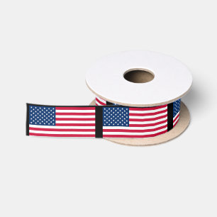 Ruban En Satin Rubans Drapeaux Américains USA Patriotique