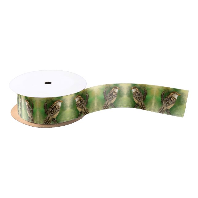 Ruban En Satin Rubans Moineaux Mignons (Bobine)
