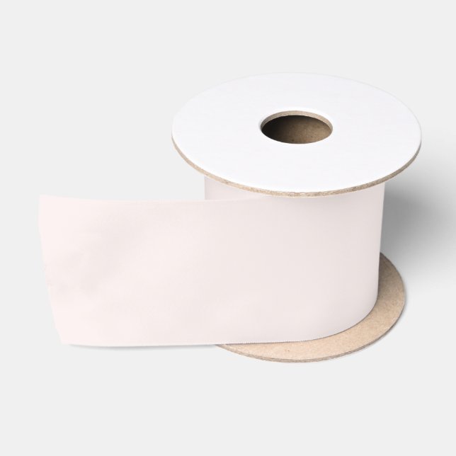 Ruban En Satin Saison Printemps Pale Rose Doux Couleur Solide (Bobine)