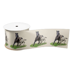 Ruban En Satin Sauvage Dulmen Cheval Mare avec mignonne Foie Gall